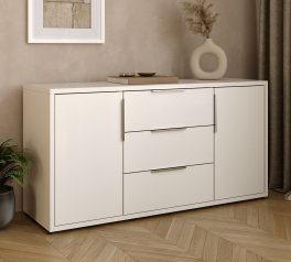 Комод дерев'яний DrevKO 2Д3Ш Арiна дводверний з 3 шухлядами Емаль