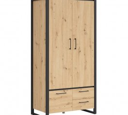 Шкаф BRW Poland SZF3D2S Dodson 2 дверный дуб 100 см
