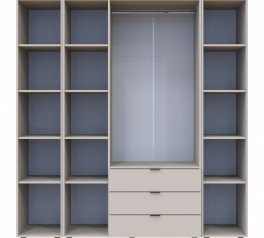 Шафа Дорос Гелар кашемір з 2 Етажерками 3-х дверна 192,6 см