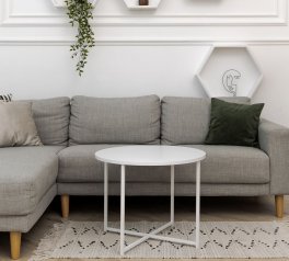 Столик Модерн М белый