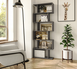 Стелаж антрацит на 6 комірок GT56