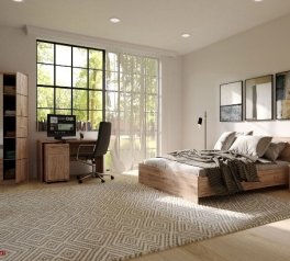 Шафа SZF3D2S Гербор Шанталь 3 дверна дуб санремо світлий 150 см