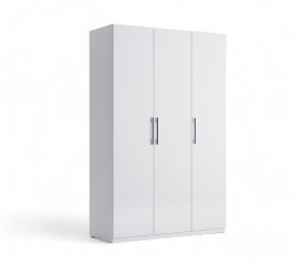 Шкаф 3дв Миромарк Фемели 3 дверный белый глянец 135 см
