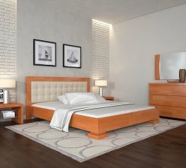 Кровать деревянная ArborDrev Монако Сосна / Бук