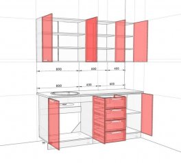 Кухонний комплект Еко 1,8 м