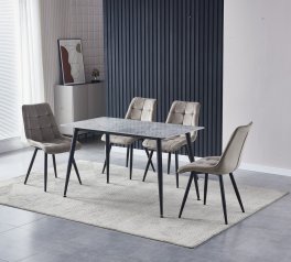 Стіл TM-100 калакатта грей + чорний