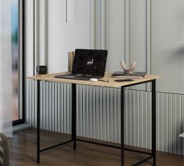 Стол-трансформер Sly Дуб сонома/Чёрные ноги