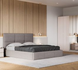 Модульная спальня Lilu/Лилу Миромарк Глянец Кашемир