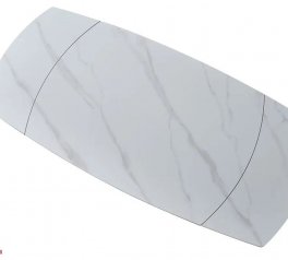 Стол Oswald (120-180 см) White (+grey) Matt