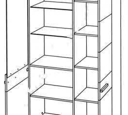 Витрина высокая 1W1D Соло