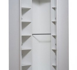 Шкаф кутовая SZFN2D Гербор Салерно 2 дверный белый 98 см