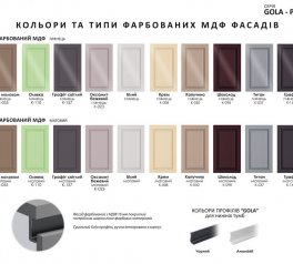 Модульна кухня Gola ручка Високий Фарбований Глянець