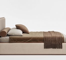 Ліжко м'яке Woodsoft Torino / Торіно з підйомним механізмом та нішею для білизни