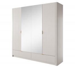 Шкаф 4D2S/213 Perfect Home Lante Беж/Золотые ручки 213 см