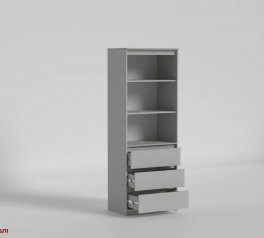 Шафа розпашна №1 Matroluxe Bellini / Белліні 2 дверна з 3 шухлядами 80 см