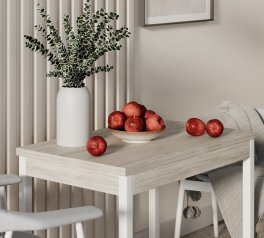 Стол-трансформер Lunch Артвуд светлый/Белый