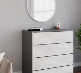 Комод ТХ005 Антрацит / Бетон Морели