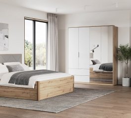 Модульная спальня Reymond/Реймонд Миромарк Дуб Артизан/Белый глянец