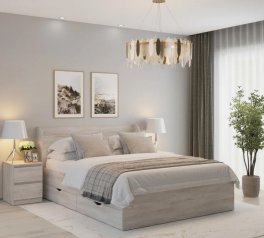 Ліжко двоспальне ДСП Mebel Star Adel /Адель 