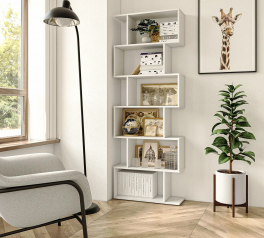 Стелаж білий на 6 комірок GT56