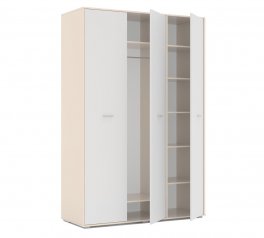 Шкаф 3д КС Лира 3 дверный белый 150 см