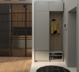 Прихожая Спейс №1 Matroluxe с вешалкой и шкафом