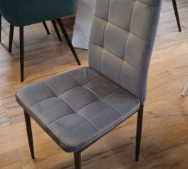 Стілець N-66-2 сірий велюр