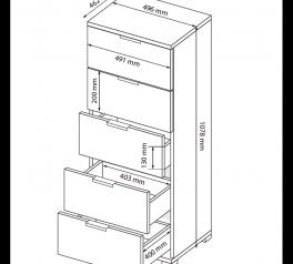 Комод Асті 5шх Міромарк