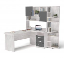 Стол угловой с надстройкой и эркером