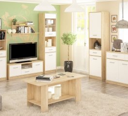 Шкаф 6Д2Ш Mebel Service Типс 3 дверный белый 160 см