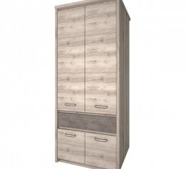 Шкаф 4D1S Mebelbos Jazz 2 дверный каштан найроби 87 см