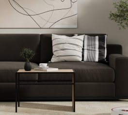 Придиванний стіл-трансформер Fiji Double Дуб сонома/Чорний