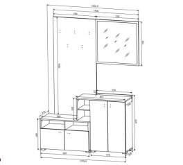 Прихожая Эбро Тоффи / Дуб кремона торро