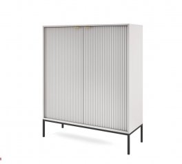 Комод высокий Серый/Черные ножки K104 Nova