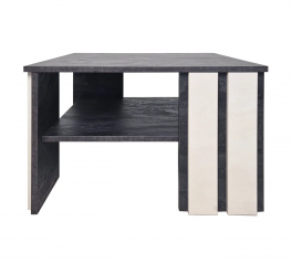 Журнальный стол T4 VS Интарсио Угольный Камень/Шелковый 68 см