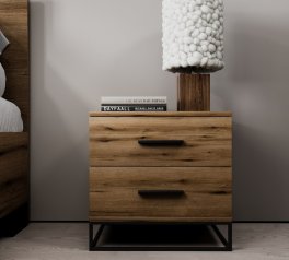 Тумба приліжкова з двома шухлядами Art in Head Asсet / Аскет
