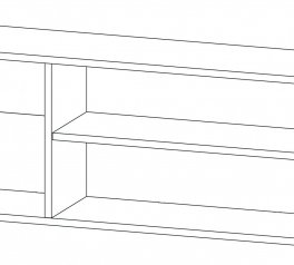 Полка навесная 1100 Айго
