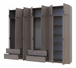 Шкаф для одежды Дорос Лукас канноло 7 дверный 300 см