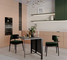 Стол-трансформер Voody Графит серый/Чёрные ноги