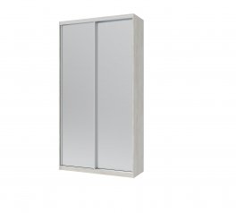 Шафа-купе з зеркалами Дорос Сіті Лайт біле дерево 2 дверна 120 см