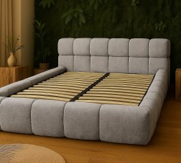 Ліжко м'яке Городок меблі Блейк з підйомним механізмом та нішею для білизни