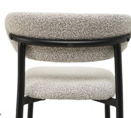 Стілець напівбарний B-160 Vetro Mebel натуральний букле 94 см