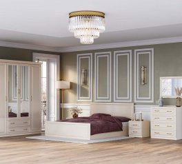 Модульная спальня Diana/Диана Киевский Стандарт Ваниль/Слоновая кость