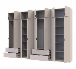 Шкаф для одежды Дорос Лукас кашемир 8 дверный 340 см