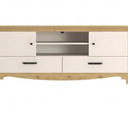 Тумба под телевизор RTV2D2S Дана Кашемир / Дуб артизан