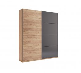 Шкаф-купе без зеркал Миромарк Луна 2 дверный дуб крафт 200 см