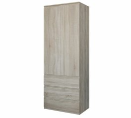 Шкаф Морели Т210 2 дверный сонома с полками 80 см