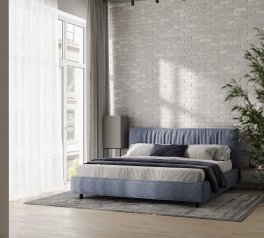 Ліжко м'яке двоспальне Woodsoft Bern / Берн