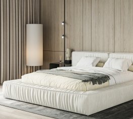 Ліжко м'яке двоспальне Шик Галичина Ресофт