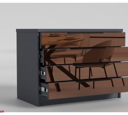 Комод зеркальный 1000 Нуар MatroLuxe